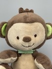 Fisher Price Monkey Green Brown Plush Snugamonkey Stuffed Animal Prestige Toy 6   