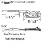 Amesbury Truth Sill Mounted Dyad Casement Operator Right Handed Dyad Operator