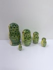 Vintage Hand Painted And Signed Owl Russian Nesting Dolls Matryoshka Babushka