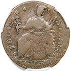 1787 M 33 38-z 1 R-5  Pcgs Vf 30 Connecticut Colonial Copper Coin
