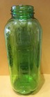 Vintage 1950 s Green Glass Water One Side Juice One Side Refrigerator Bottle