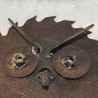 Vintage Owl Folk Art With Saw-tooth Circular Saw Blade Jaws