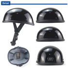 Motorcycle Half Helmet Cap Skid Scooter Chopper Flat Dot Beanie Helmet