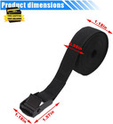 Car Tie Down Straps  9 8  X 1  Adjustable Lashing Straps  Heavy Duty Cam Buckle 