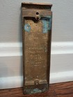 Brass Door Knocker 1969 Terra Sancta Guild In Box-peace To All Who Enter Here