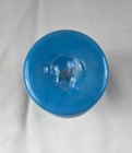 Antique Vanity Victorian Enamel Blue Milk Glass Hand Blown Perfume Scent Bottle