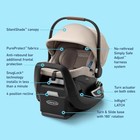 Graco Snugride Turn And Slide Infant Car Seat Rear Facing Rotating Sandstone