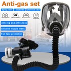 Full Face Gas Portable Electric Respirator Supplied Air Paint Spraying Chemical