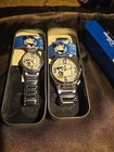Vintage Disney Mickey Mouse House Since 1928 Stainless Steel Watch His   Hers  