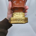 Rare Vintage Chief Oshkosh Beer Back Bar Plaster Chalk Figure Statue 1950