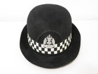 Vtg Women s British Police Bowlers Hat Officer Expired Badge Authentic Scottish