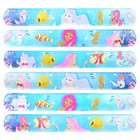 1-50 Mermaids Snap Slap Band Bracelets Loot Party Bag Fillers Favour Toy Reward