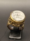 Rare Bronze Roman Ring Ancient Agate Stone Stunning Intaglio Ring Warrior Stamp
