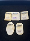 Lucinda Lot Of 5 Multicolor Resin Art Pins Signed Women Rectangle Oval Brooches
