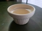 Floraline Usa 571 Cream Ribbed Planter Vase Flower Pot 4    Tall 6  Diameter 