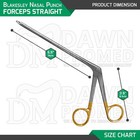 Blakesley Nasal Punch Thru-cut Forceps Straight 2 5mm Oval Bite W gold Handles