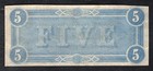 T-69 1864  5 Csa Confederate States Of America Note About Uncirculated