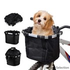 Foldable Bike Basket 28l Pet Carrier With Quick Release Waterproof For Dogs