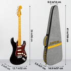 Electric Guitar Gig Bag  39 Inch Electric Guitar Case With 0 5 Inch Thick Pad   