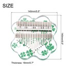 21 Keys Thumb Piano transparent Four-leaf Portable Finger Piano With Carry Box