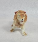 Vintage Mcm 7  Ceramic Lion Figurine Painted Decor Made In Japan