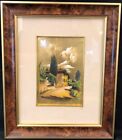 Beautiful Luminous Graves Painting On 24kt Gold Leaf   Foil   Italian Villa
