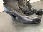 Antique Brown Shoe Company 1900s Black Leather Lace Up High Top Woman   s Boots