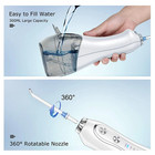 H2ofloss Cordless Water Flosser Dental Oral Irrigator Teeth Cleaner Floss 5 Tips