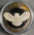 2017 Canada  20 Dollars Nocturnal By Nature The Barn Owl Silver Coin 