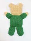 Handmade Crocheted Flat Teddy Bear Toy 14  Lightly Stuffed Plush