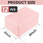 Teawoo 12pcs Linoleum Blocks For Printmaking     4 x6  Premium Rubber Pink