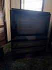 Antique Bedroom Set-- Full Bed Frame  Dresser  Chest Of Drawers And Night Stand