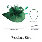 New Charming Fascinators Feather Wedding Drop Mesh Hat Flower Bride Cocktail Tea