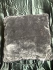 Vintage 1980s 90s Reworked Crazy Quilt Stuffed Velvet  Pillow Asis