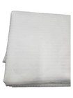 Lot Of 2 X Hilton Trucore Queen Flat Sheet Hotel Quality  Sateen Stripe White