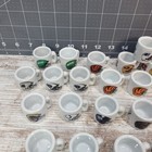Football Hockey Mini Mugs Lot Of 50 Ceremic Nfl Gumball Vending Machine Vtg 90s 