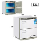 32l Double Hot Towel Warmer Cabinets Heater Uv Sterilizer Salon Spa Beauty Home