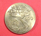 1970 Cyprus 500 Mils F a o  Unc Coin