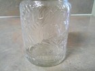 Vintage Frank s Jumbo Peanut Butter 10 1 2 Oz  Glass Jar With Original Lid