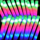 24-120pcs Led Foam Sticks 16-inch Light Up Wands Rally Flashing Glow Party Rave