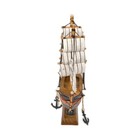 Mini Wooden Sailing Ship Model Galion Home Decor Nautical Display Collectible