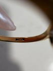 10k J m  Fox Samuel Aaron Starbust Diamond Gold Pinky Child s Ring Size 4 25
