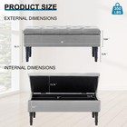 Ottoman With Storage Velvet Storage Bench Holds Up To 500 Lbs Ottomans