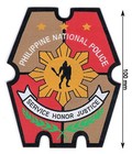 Philippine National Police Pnp Officer Brown Red Woven Sleeve Patch