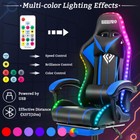 Rgb Led Computer Gaming Ergonomic Office Chairs Executive Swivel Racing 