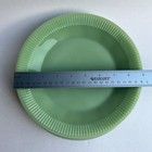 Set Of 6 Vintage Fire-king Jadeite Jane Ray 9  Plates Ribbed Pattern