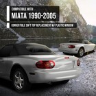 Convertible Soft Top W plastic Window For Mazda Miata 1990-2005 Black