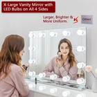 Hollywood Lighted Vanity Makeup Mirror With Bright Led Lights  Light-up Frame   