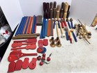 Vintage School Classroom Rhythm Band Percussion Instrument Lot Wood Mallets Stic