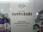 Lenox Spice Village Cork Rectangular Multicolor Placemat Set Of 4 15 75x11 75 In